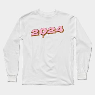 2024 | pink color Long Sleeve T-Shirt